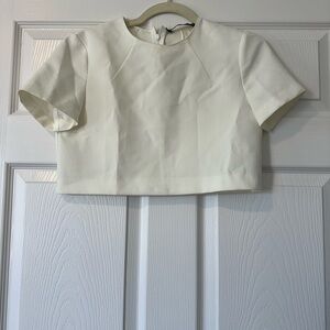 Zara Women’s Cream Crop Top